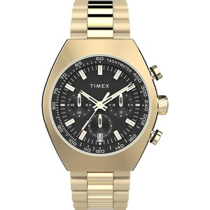 Timex Men’s Legacy 42mm Watch(Gold-Tone/Black/Gold-Tone)