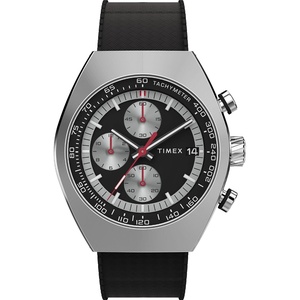 Timex Men’s Legacy Tonneau 42mm Watch – Black Strap Black Dial Stainless Steel Case(Black)