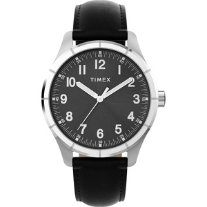 Timex Men’s Main Street 42mm Watch(Black/Black/Silver)