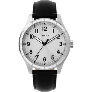 Timex Men’s Main Street 42mm Watch(Black/Silver/Silver)