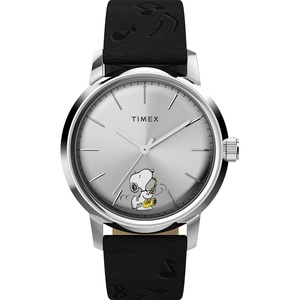 Timex Men’s Marlin 40mm Watch(Black/Stainless Steel/Silver-Tone)