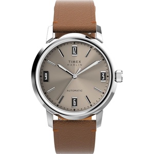 Timex Men’s Marlin 40mm Watch(Brown/Stainless Steel/Natural)