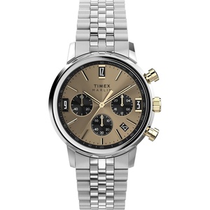 Timex Men’s Marlin 40mm Watch(Stainless Steel/Two-Tone/Champagne)