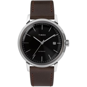 Timex Men’s Marlin Automatic 40mm Watch(Brown/Silver/Black)