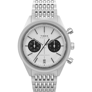 Timex Men’s Marlin Jet 40mm Watch – Brown Two- Piece Quick Release Brown Dial Stainless Steel Case(Stainless Steel/Stainless Steel/Silver-Tone)