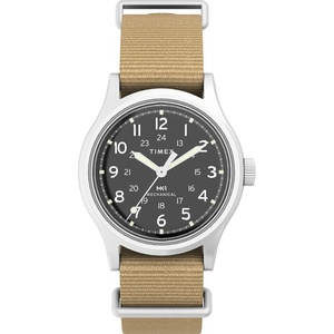 Timex Men’s Mk1 36mm Watch(Tan/Stainless Steel/Black)