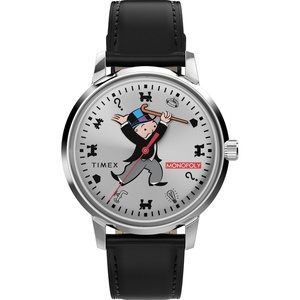 Timex Men’s Monopoly Watch(Black/Stainless Steel/Silver-Tone)