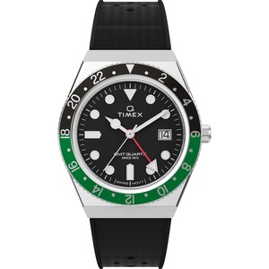 Timex Men’s Q 38mm Watch(Black/Stainless Steel/Black)