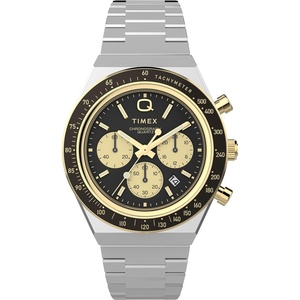 Timex Men’s Q 40mm Watch(Two-Tone/Two-Tone/Black)