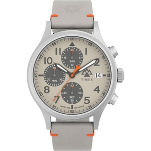 Timex Men’s Sierra 42mm Watch(Gray/Gray/IP Steel)