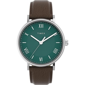 Timex Men’s Southview 41mm Watch(Brown/Green/Silver-Tone)