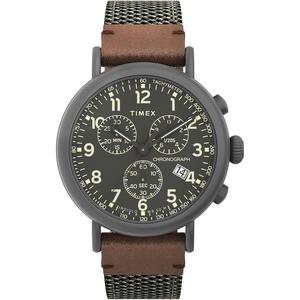 Timex Men’s Standard Chronograph 41mm Watch(Olive/Gray)