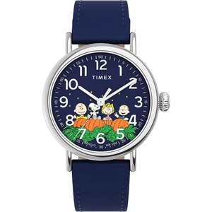 Timex Men’s Standard Sub-Second 40mm Watch(Blue/Silver-Tone/Blue)