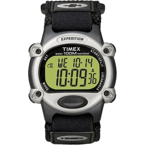 Timex Men’s T48061 Expedition Full-Size Digital CAT Black Fast Wrap Strap Watch