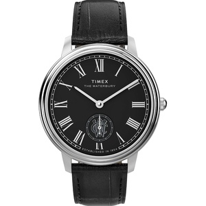 Timex Men’s Waterbury Metropolitan 39mm Watch(Black/Stainless Steel/Black)