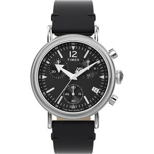 Timex Men’s Waterbury Traditional 40mm Watch(Black/Black/Silver-Tone/Chrono)