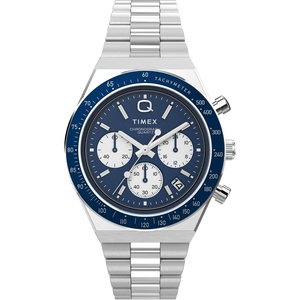 Timex Q Men’s 40mm Watch(Stainless Steel/Blue/Stainless Steel)