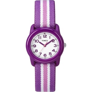 Timex TIME Machines 29mm Elastic Fabric Kids Watch(Purple/Pink)