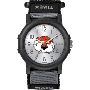 Timex Unisex Collegiate Recruit 38mm Watch – Tennessee Volunteers with Black Fabric Strap(Auburn Tigers)