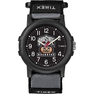 Timex Unisex Collegiate Recruit 38mm Watch – Tennessee Volunteers with Black Fabric Strap(Buffalo Sabres)