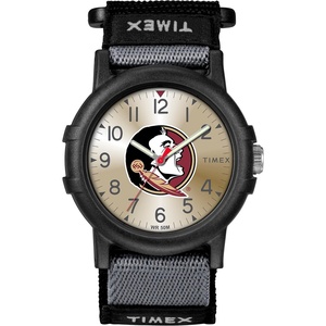 Timex Unisex Collegiate Recruit 38mm Watch – Tennessee Volunteers with Black Fabric Strap(Florida State Seminoles)