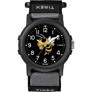 Timex Unisex Collegiate Recruit 38mm Watch – Tennessee Volunteers with Black Fabric Strap(Georgia Tech Yellow Jackets)