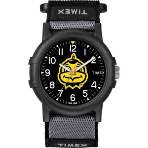 Timex Unisex Collegiate Recruit 38mm Watch – Tennessee Volunteers with Black Fabric Strap(Iowa Hawkeyes)