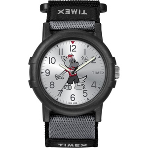 Timex Unisex Collegiate Recruit 38mm Watch – Tennessee Volunteers with Black Fabric Strap(NC State Wolfpack)