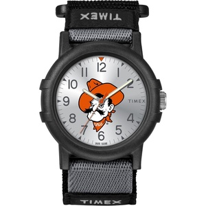 Timex Unisex Collegiate Recruit 38mm Watch – Tennessee Volunteers with Black Fabric Strap(Oklahoma State Cowboys)