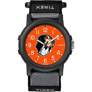 Timex Unisex Collegiate Recruit 38mm Watch – Tennessee Volunteers with Black Fabric Strap(Tennessee Volunteers)