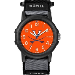 Timex Unisex Collegiate Recruit 38mm Watch – Tennessee Volunteers with Black Fabric Strap(Virginia Cavaliers)