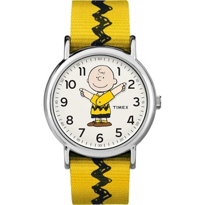 Timex Unisex Weekender 38mm Watch(Yellow/White/Silver-Tone)