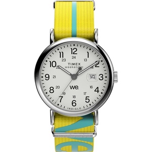 Timex Unisex Weekender 40mm(Yellow/Silver-Tone/White)