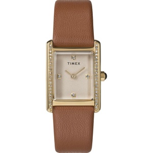 Timex Women’s Hailey 24mm Watch(Brown/Gold-Tone/Gold-Tone)
