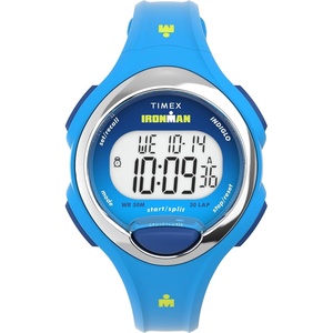 Timex Women’s Ironman Triathlon Essential 30 34mm Watch(Blue/Digital/Blue)