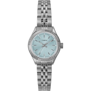 Timex Women’s Legacy 25mm Watch(Silver-Tone/Silver-Tone/Blue)