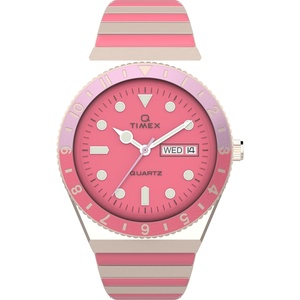Timex Women’s Q 36mm Watch(Two-Tone/Pink/Rose Gold-Tone)