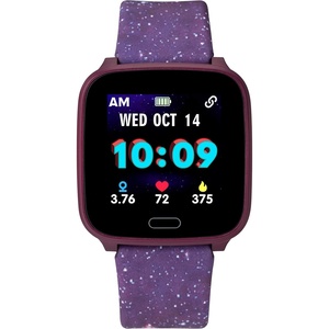 iConnect By Timex Kids Active 37mm Smartwatch with Heart Rate, Notifications and Activity Tracking(Purple Galaxy)